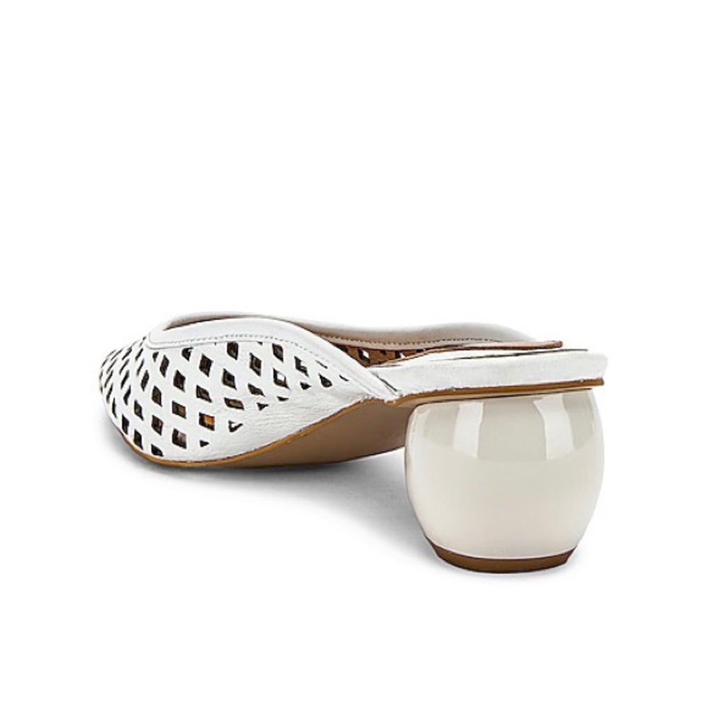 JAGGAR The Label Cage White Leather Heels - Picture 3 of 13